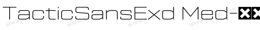 TacticSansExd Med字体转换